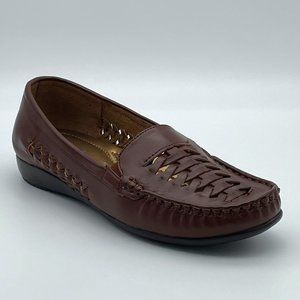 Pierre Dumas Patsy 8 Brown Slip On Loafer Shoes